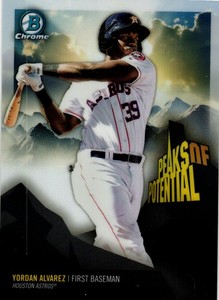 2018 Bowman Chrome #PP-YA Yordan Alvarez Peaks of Potential