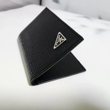 Black Crocodile Pattern Passport Wallet New Official