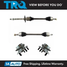 Front CV Axle Shaft Assembly Wheel Hub Bearing Kit Set 4pc for Odyssey 5sp Auto