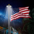 Apluschoice 20 Ft Sectional Flag Pole Kit with LED Solar Light Outdoor black — photo 9