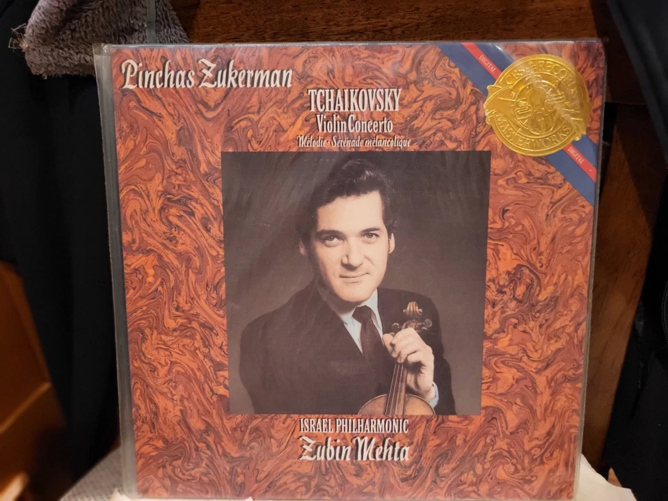 Tchaikovsky Violin Concerto LP CBS Masterworks M35894 Zukerman/Mehta SEALED 1985 Foto 3 de 4