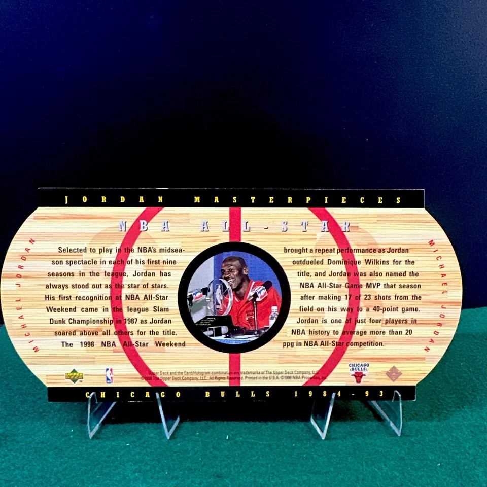 1999 Upper Deck Career Jumbo Masterpieces 1272/2300 Michael Jordan HOF 🔥  - Image 2 of 4