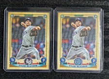 2019 Topps Gypsy Queen GQ Logo Swap Parallel + Base - TYLER GLASNOW Rays #93