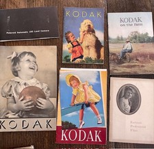 Lot of Eastman Kodak Catalogs  Manuals 1890s - 1940s, great condition