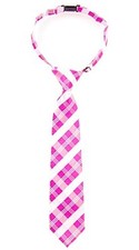 Tartan Plaid Patterns Woven Microfiber Pre-tied Boy's Tie