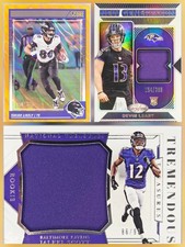 Baltimore Ravens Serial Numbered Cards LOT Of 3 (RC,MEM)