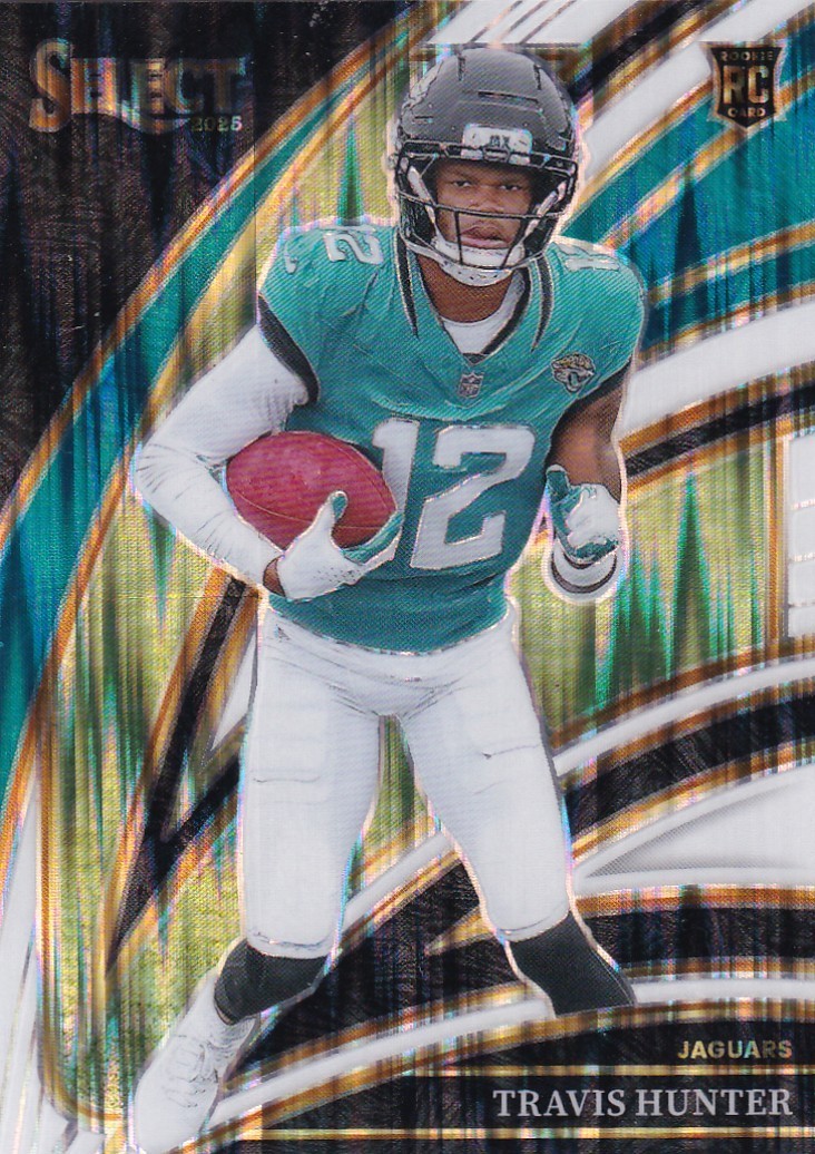 2025 Select Football Travis Hunter RC 314/799 Club level Flash White Prizm #228