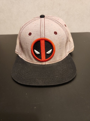 Deadpool Marvel Snap Back Hat Cap Black Red Graphic Men 14+ Adjustable Comics