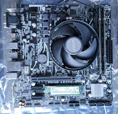 AMD Ryzen Bundle   Ryzen 3 2200G + ASUS PRIME A320M-K + 8GB DDR4 + 256GB M.2