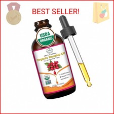MMPANG Organic Rosehip Seed Oil for Face, USDA Certified, Cold Pressed, Unrefine
