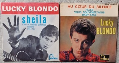 Set 2 Schallplatten 45 Drehungen Lucky BLONDO