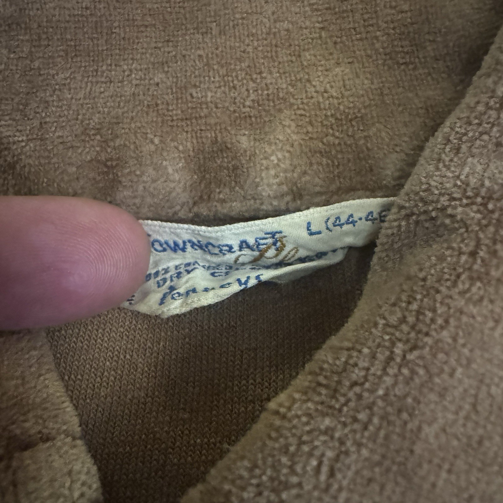 1960’s Towncraft velour Polo Shirt Size Large - image 6