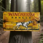 Vintage Winchester Porcelain Sign Ranger Smokeless Smith Wesson Colt Hunting USA