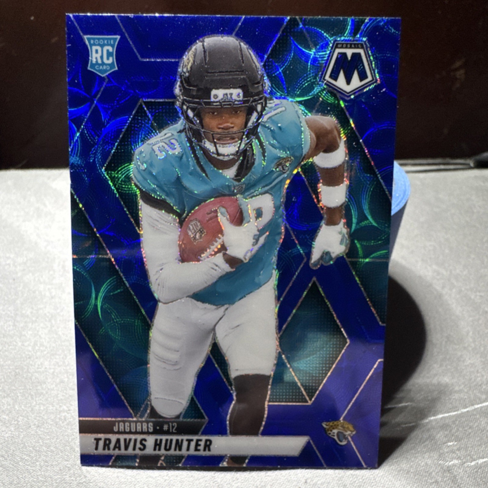 2025 Panini Mosaic Travis Hunter Jaguars Rookie Blue Scope Prizm #301