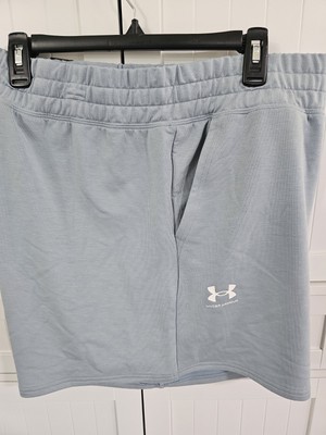 Womens Under Armour NEW Rival Terry Shorts Blue Size 2X