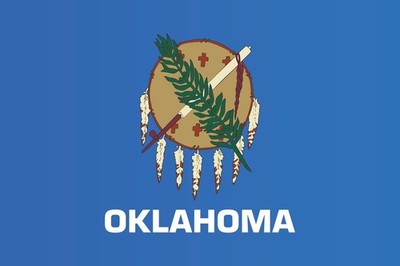Oklahoma State Flag Laminated Dry Erase Sign Poster 24x36