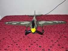 Vintage Cox Thimble Drome P-40 Warhawk Control Line Airplane w/ OG Cox Engine