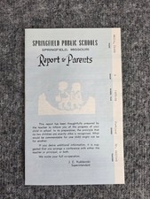 Vintage 1977-78 Springfield Missouri Public Schools Report to Parents Vintage 1977-78 Springfield Missouri Public Schools Report to Parents