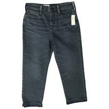 Pilcro Anthropologie Charcoal Gray High Rise Slim Crop Jeans Size 27 NEW Tags