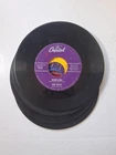 45 RPM 1950's Rock Lot of 8, Buddy Holly, Gene Vincent, Elvis, Chuck Berry, VG