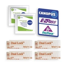 CANOPUS EZ Pass/I-Pass/SunPass Mounting Strips: Dual Lock Tape, Ezpass Tag Ho...