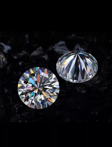 Certified 1 mm Round Cut CVD Diamond I Color IF Clarity 10 Pcs Diamond Lot - Picture 4 of 8