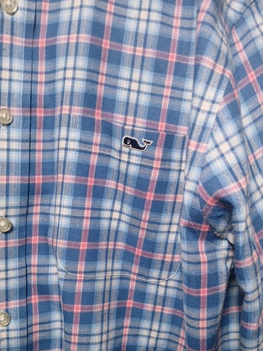 Vineyard Vines Performance Button Down Shirt Blue… - image 2