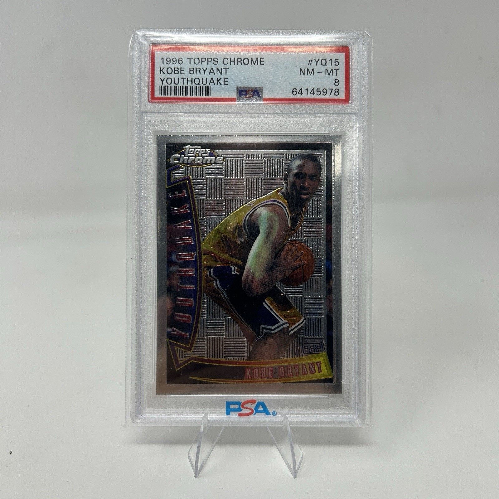 Kobe Bryant 1996 Topps Chrome #YQ15 Youthquake Price Guide