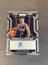 2021-22 Panini Prizm - Rookie Penmanship Jaden Springer #RP-JSP (AU, RC)