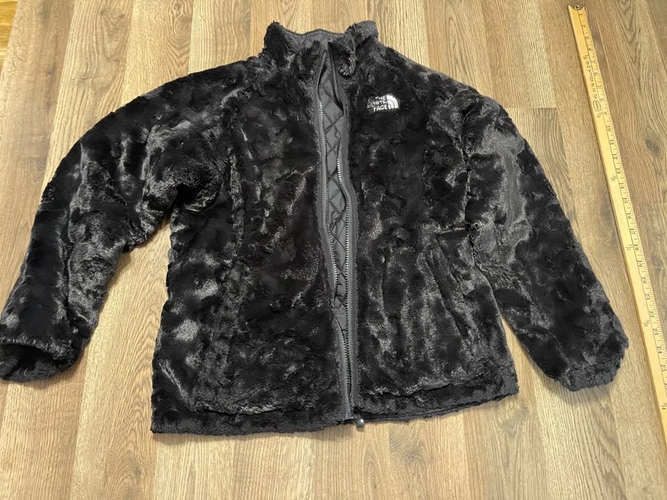 Chaqueta North Face, Para Mujer Talla Grande, Negra, Cremallera Completa, Reversible, Acolchada Foto 2 de 4