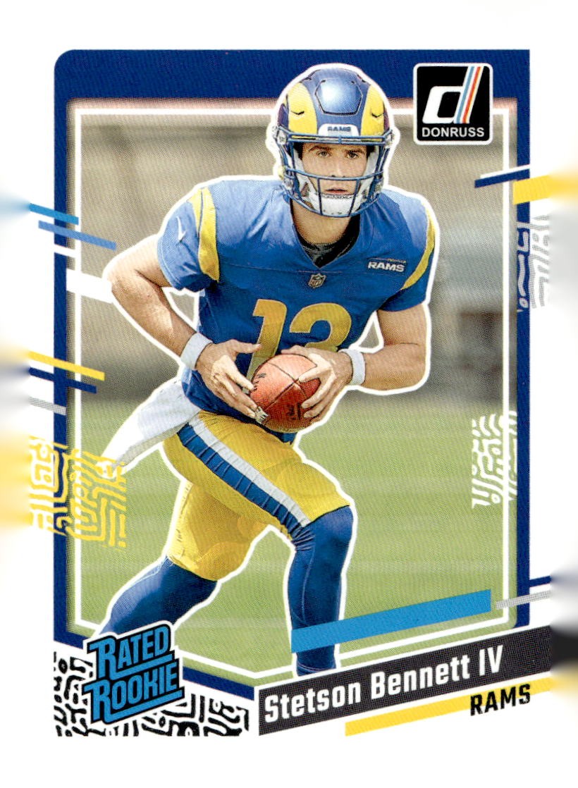 2023 Donruss #358 Stetson Bennett IV Press Proof Blue