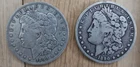 Lot Of Two 1890 Morgan Silver Dollars, 1 New Orleans, 1 Philadelphia