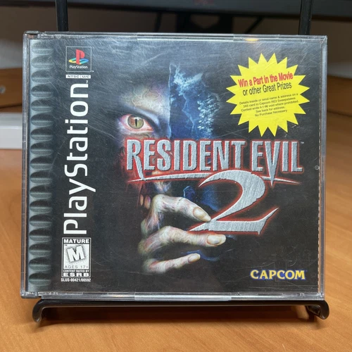 Resident Evil 2 PS1 CIB Black Label Sony PlayStation 1 1998 Complete w Manual
