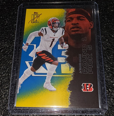 Topps 2025 Signature Class Ja'Marr Chase Bengals Round Pick 6 Insert SP #12