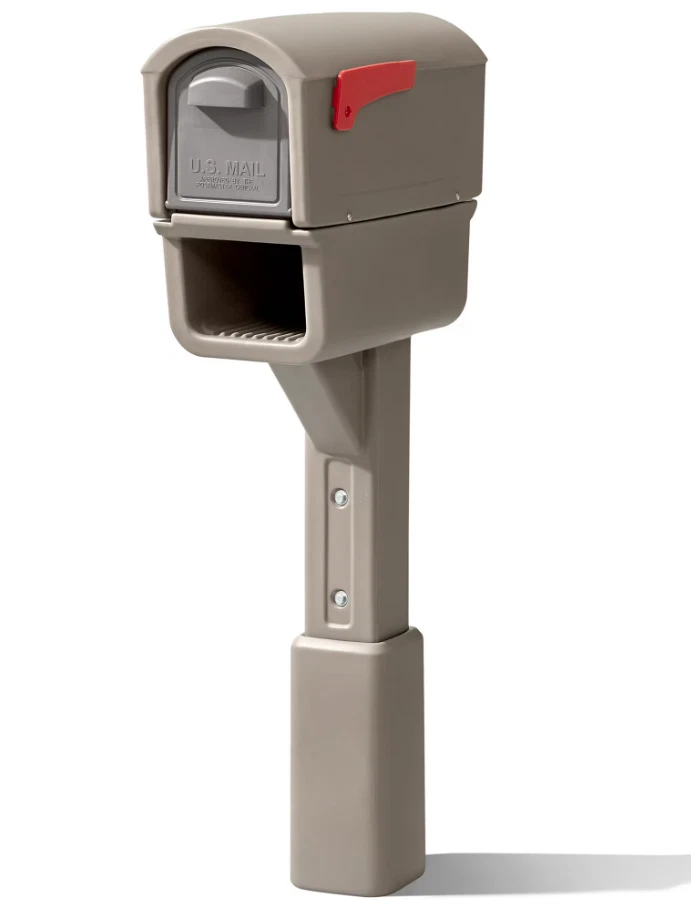 耐用 MailMaster Express Plus 塑料邮箱带 Mocha 表面处理,快速发货 — 第 2/4 张图片