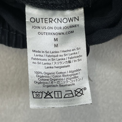 Outerknown Women’s Medium Elastic Waist Denim Pants Organic Cotton Black Pockets - Picture 9 of 11