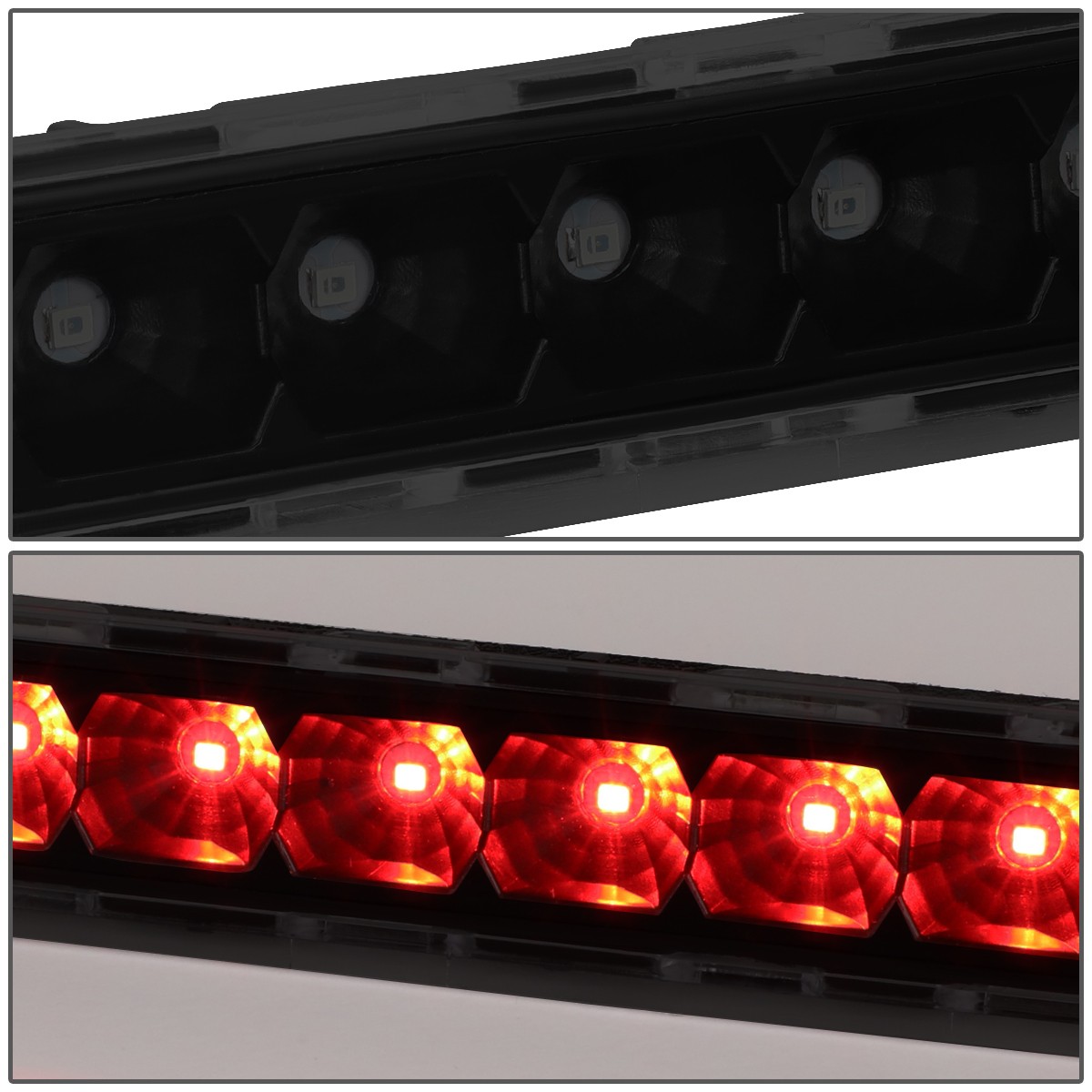 For 01-04 Pathfinder QX4 Tinted LED 3rd Third Brake Light Stop Lamp Replacement