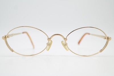 Vintage Brille Christian Dior CD 2028 40A Gold Oval Brillengestell eyeglasses