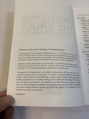 Miracles from The Vault Anthology of Underground Cures Jenny Thompson Paperback - Imagen 6 de 12