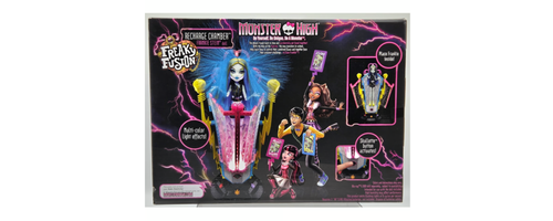 NEW! 2008 Monster High Frankie Stein Freaky Fusion Recharge Chamber Sealed! - Afbeelding 2 van 2