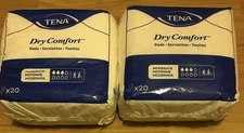 TENA Dry Comfort Pads Moderate 20 pads x 2 Packs Absorption Level 3