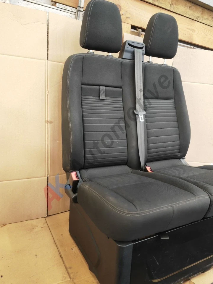 Ford Transit Custom MK1 18-22 Front Left Passenger Twin Double Seat and Base - Image 2 of 4