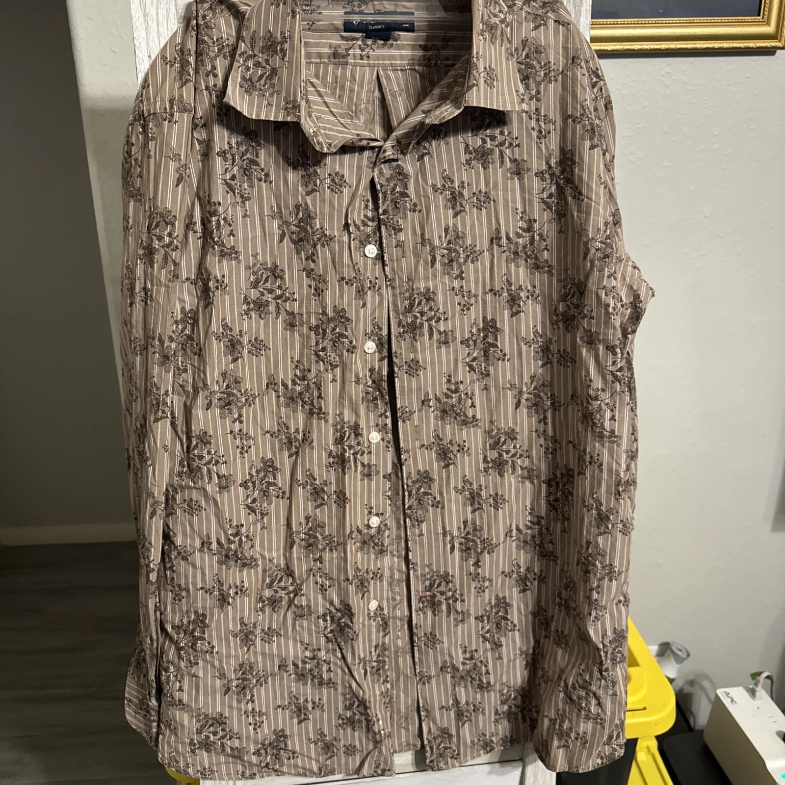 Cremieux Classics Men’s Shirt Large Floral Long Sleeve