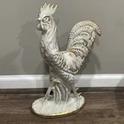 Royal Haeger Mid Century 21” Rooster Gold Gilt Ceramic
