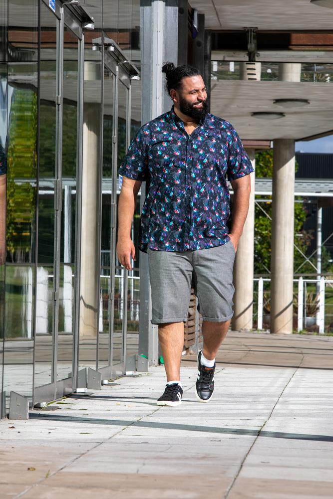 Camicia Streetwear Casual Camicia Hawaiana Uomo Con Stampa Strumenti