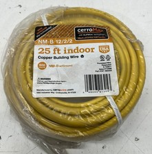 Cerrowire 12/2/2 NM-B W/Ground Indoor Copper Building Wire 25 FT NEW
