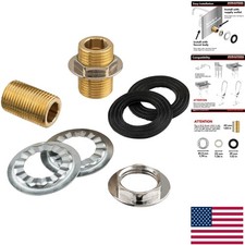 Wall Mount Faucet Installation Kit - Brass Adapter Set for 1/2" IPS Inlets