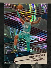 🔥 2024-25 Panini Revolution Miles Bridges #57 Red Swirl Parallel 🏀 SP Hornets