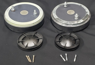 Pair of Nice Altec 902-8B compression drivers with black caps, NO DIAPHRAGMS