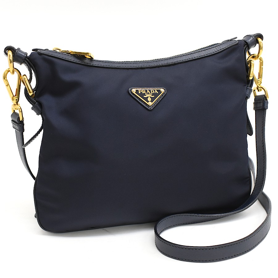 Prada Navy Nylon Crossbody Shoulder Bag